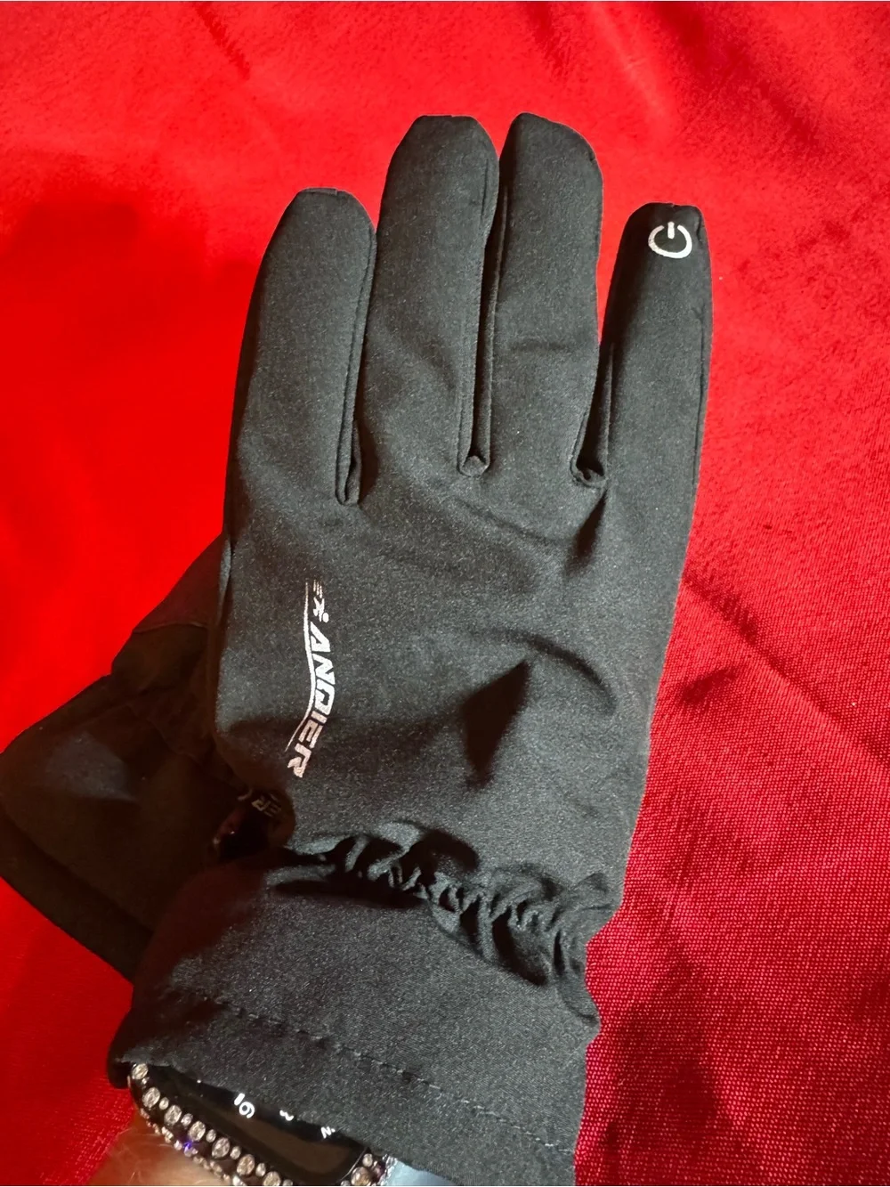 Unisex Black Touchscreen Winter Gloves -